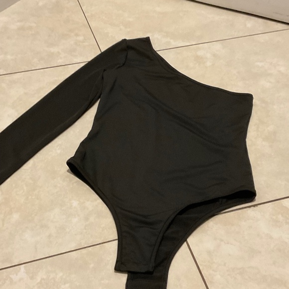 Black and White Body Suit Tops - Picture 1 of 3